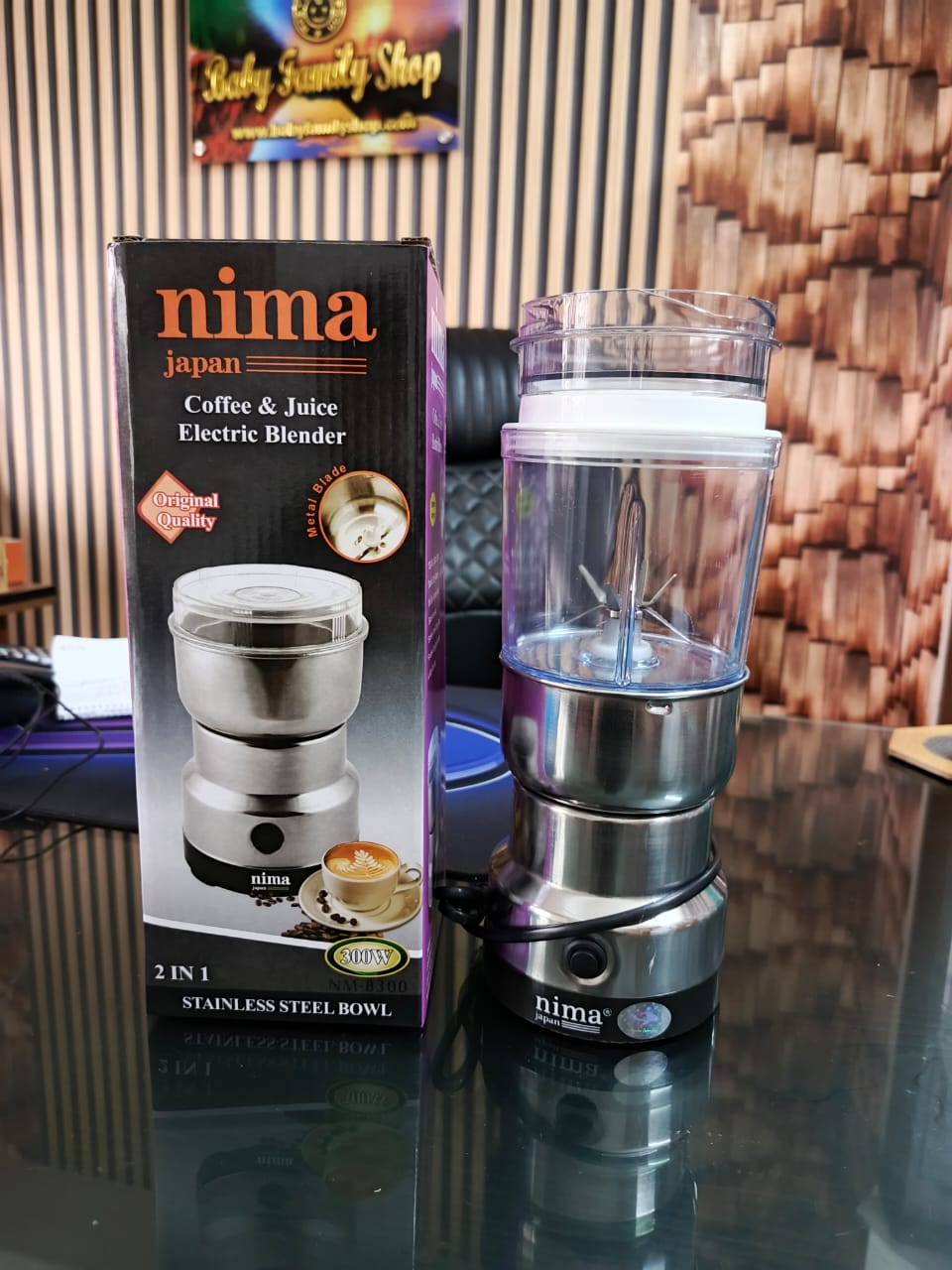 Nima 2 in 1 Blender Grinder Electric Grinder Juicer for Easy Blending and Grinding