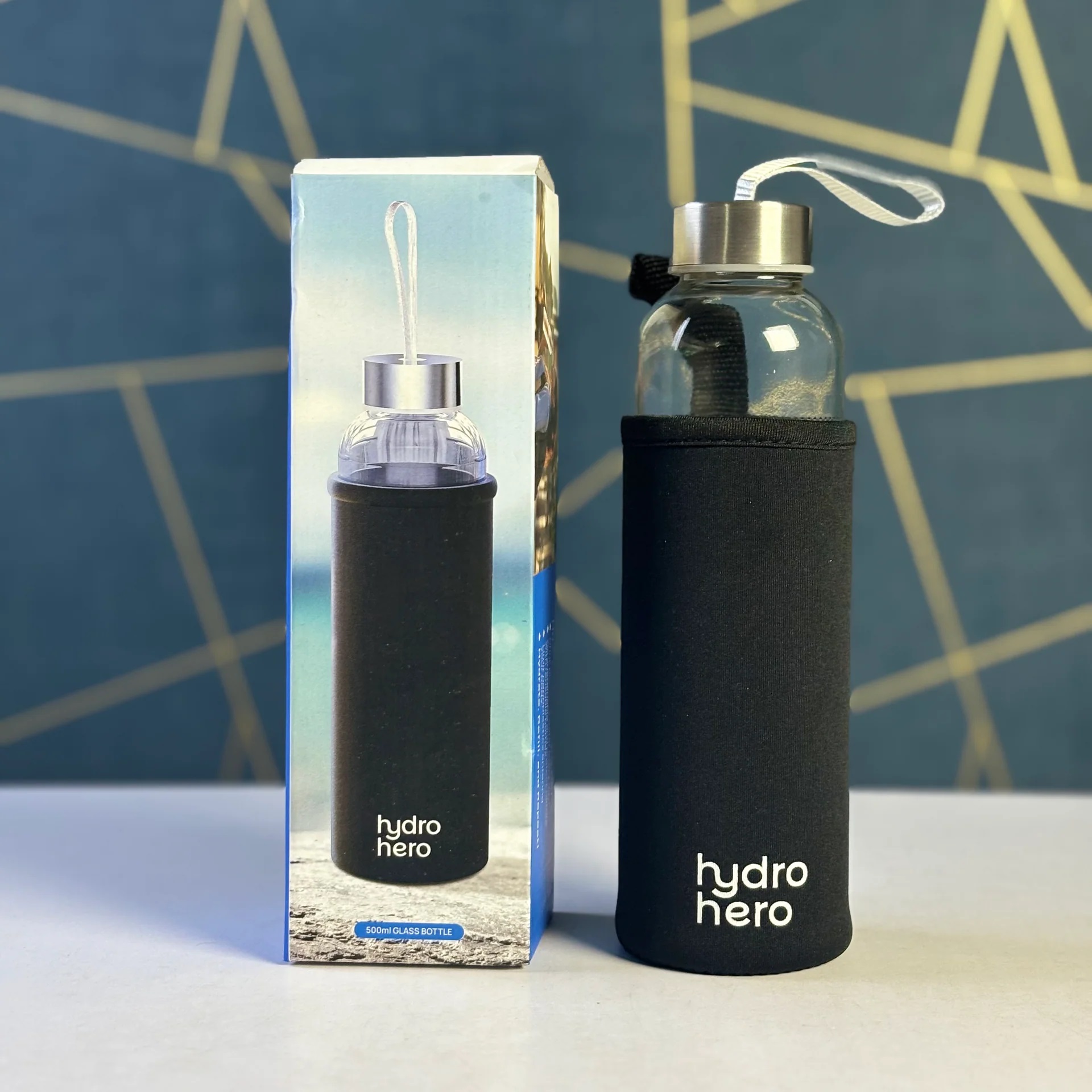 500 ML Hydro Hero Glass Water Bottle