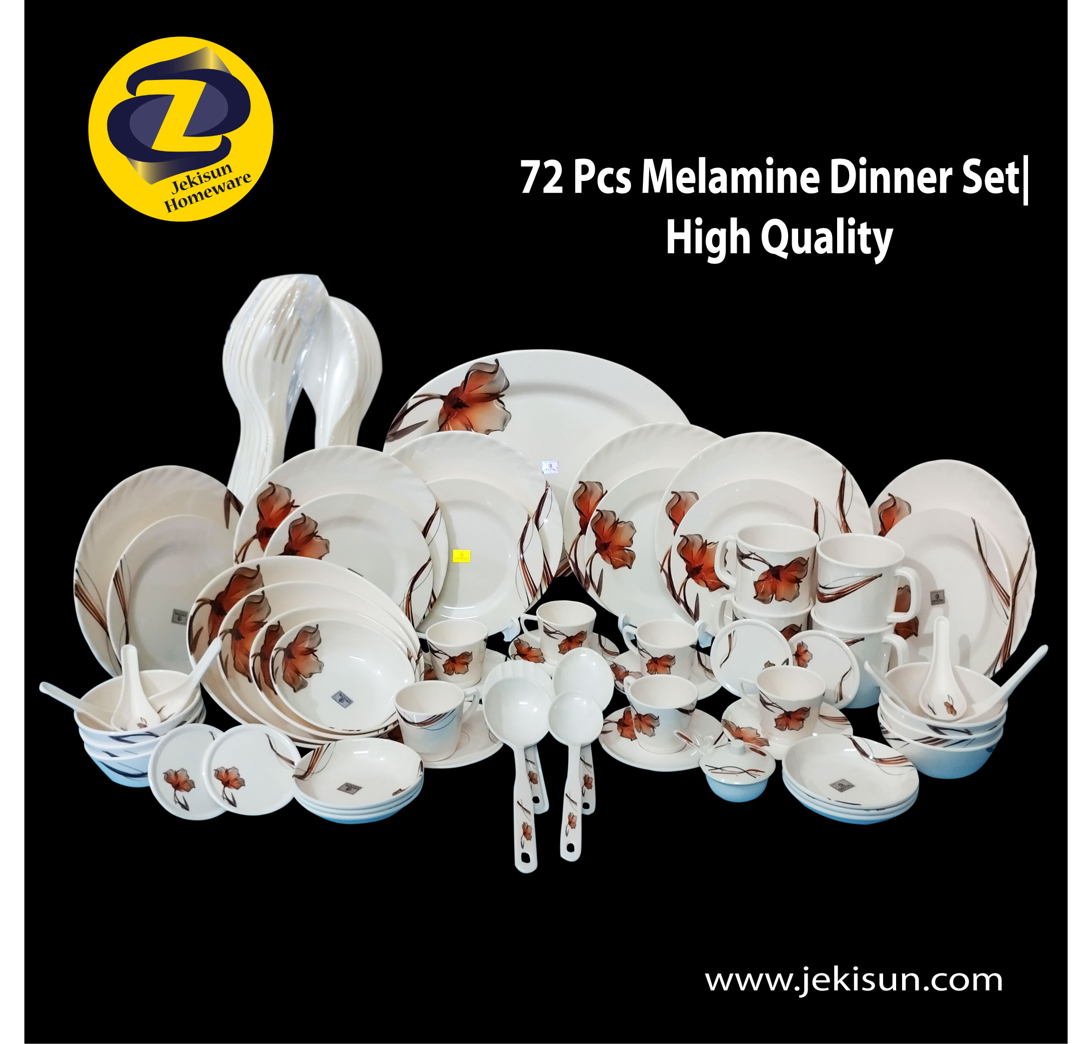 72 Pcs Melamine Dinner Set| enhanced your Dining Table