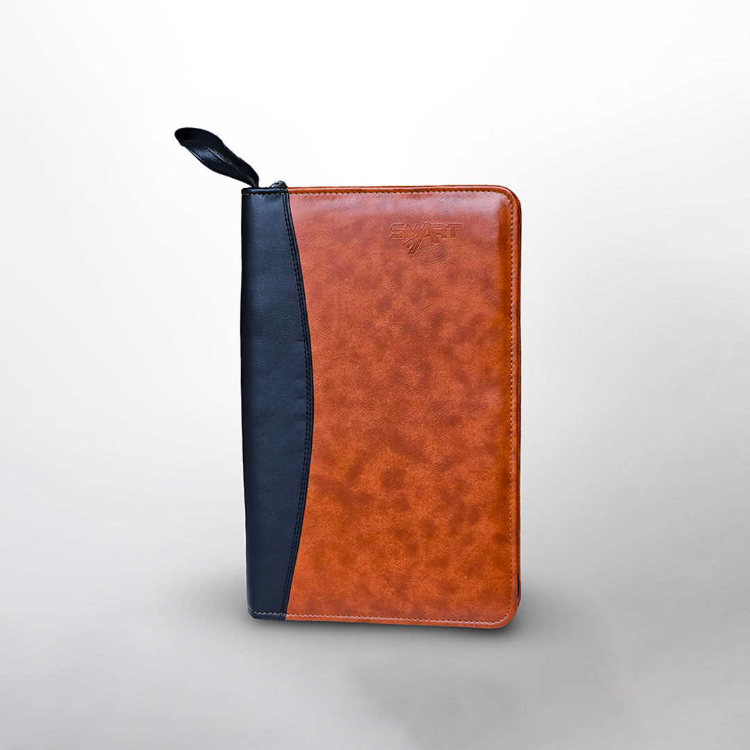 Premium PU Leather Document Folder / Legal Paper Holder / File Organizer for Office, Business & Court Use [Hearts Documents Folder]